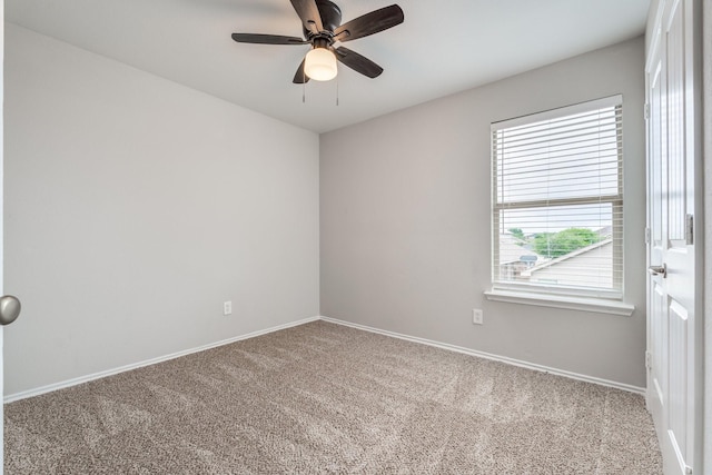 4007 Freedom St, Heartland, TX 75126 - spare room with carpet, baseboards, and ceiling fan