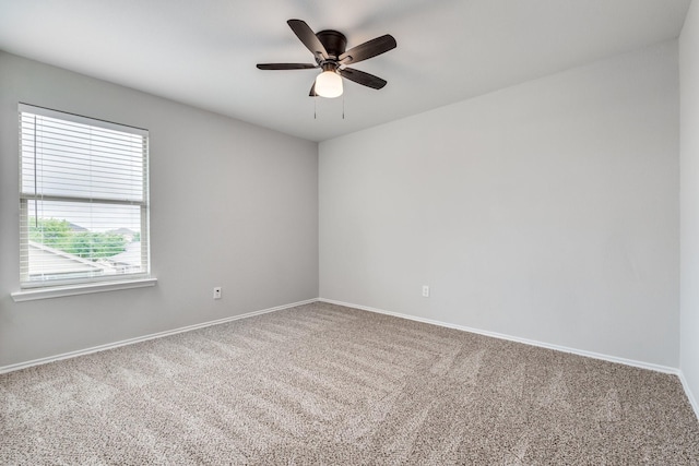 4007 Freedom St, Heartland, TX 75126 - spare room featuring carpet, ceiling fan, and baseboards