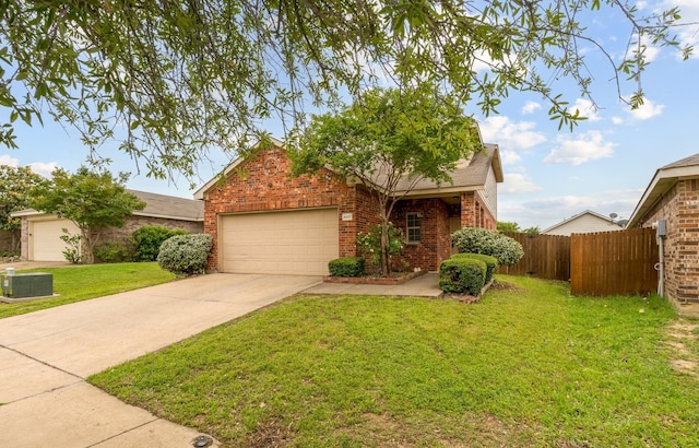 4007 Freedom St, Heartland, TX 75126 - view of front of house featuring brick siding, a garage, and driveway