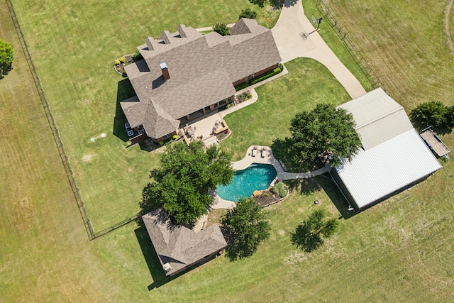 3060 Anna Cade Cir, Rockwall, TX 75087 - view from above of property with a pool