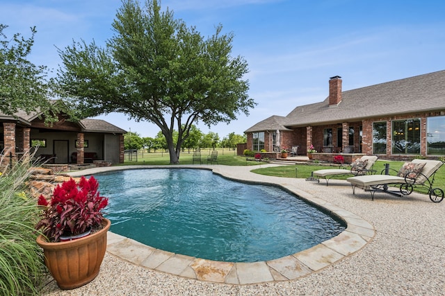 3060 Anna Cade Cir, Rockwall, TX 75087 - outdoor pool with a patio area