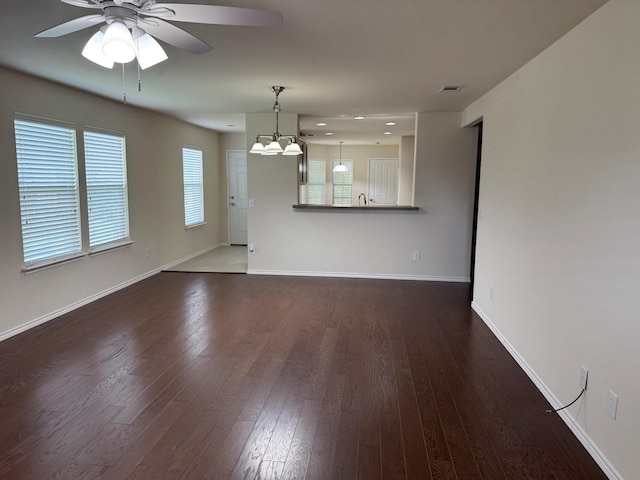 7421 Kite Ln, Frisco, TX 75036 - spare room with a ceiling fan, hardwood / wood-style flooring, baseboards, recessed lighting, and a sink