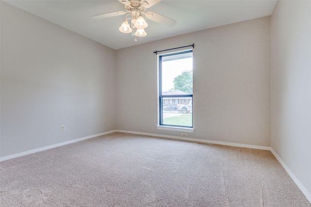 2800 Peachtree Ln, Pantego, TX 76013 - carpeted spare room with plenty of natural light, baseboards, and a ceiling fan