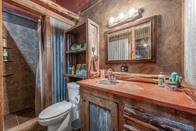 1545 County Road 130, Stephenville, TX 76401 - full bath with toilet, vanity, and a tile shower