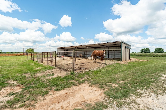 1545 County Road 130, Stephenville, TX 76401 - view of outbuilding with an exterior structure, a view of countryside, and an outdoor structure