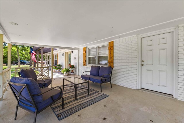 218 Rainbow Dr, Woodway, TX 76712 - view of patio with an outdoor hangout area