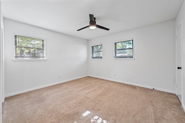 600 Circleview Dr N, Hurst, TX 76054 - carpeted spare room featuring a ceiling fan and baseboards