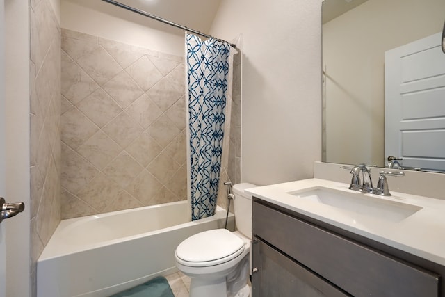 2825 Hale Rd, Celina, TX 75009 - bathroom with toilet, vanity, and shower / bath combo with shower curtain