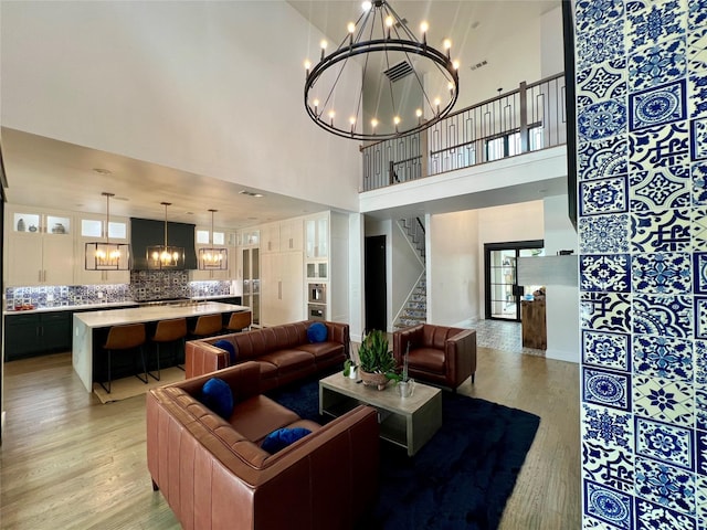 613 Wildcat Way, Kennedale, TX 76060 - building lobby with a towering ceiling and stairs
