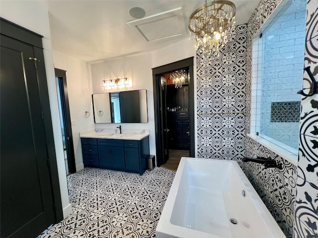 613 Wildcat Way, Kennedale, TX 76060 - bathroom featuring a tub and vanity