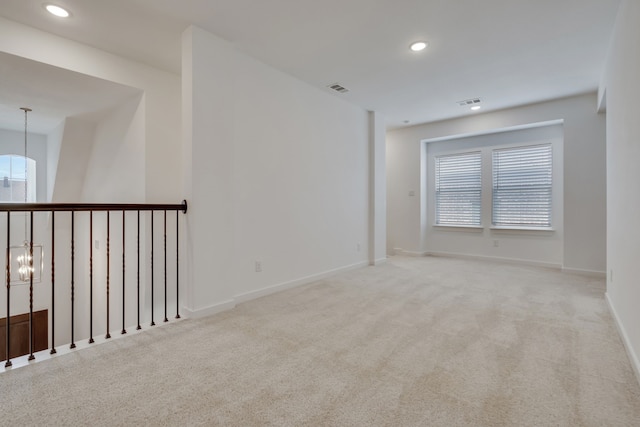 14936 Grissom Ave, Aledo, TX 76008 - empty room with light carpet, recessed lighting, and baseboards
