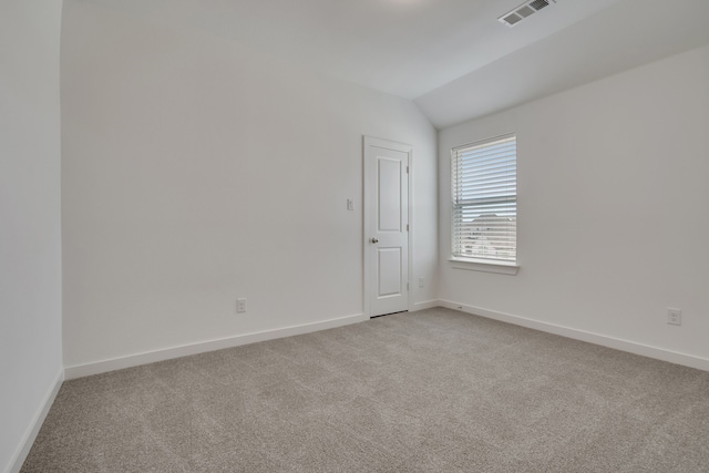 14936 Grissom Ave, Aledo, TX 76008 - unfurnished room with light carpet, lofted ceiling, and baseboards