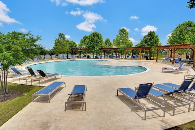 14936 Grissom Ave, Aledo, TX 76008 - community pool featuring a pergola, a patio, and a gazebo