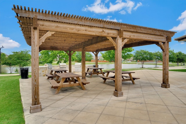 14936 Grissom Ave, Aledo, TX 76008 - view of home's community with exterior kitchen, a pergola, and a yard