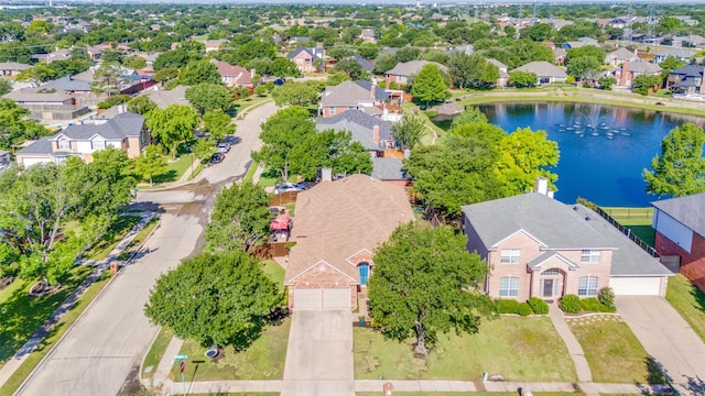2401 Greenwich Dr, Carrollton, TX 75006 - aerial view of residential area featuring a large body of water