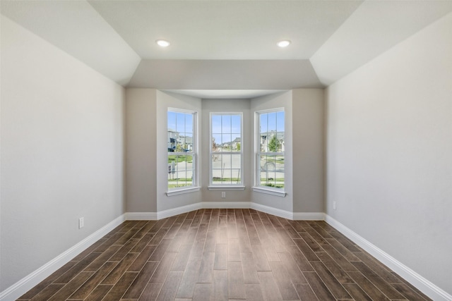 1625 Cloud Cover Vw, Weston, TX 75009 - unfurnished room with dark wood-style flooring, baseboards, and recessed lighting