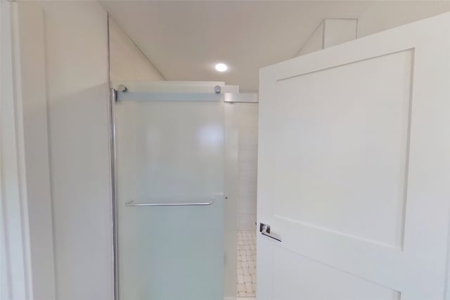 10834 Wyatt St, Dallas, TX 75218 - bathroom with a shower stall and recessed lighting