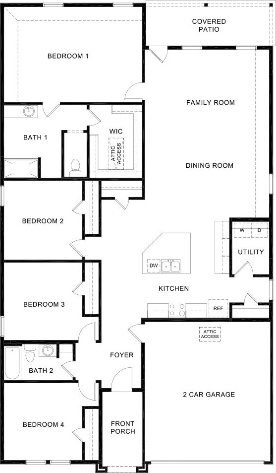 440 Drake Dr, Ferris, TX 75125 - view of home floor plan