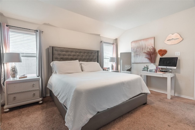 2717 Swift Creek Dr, Fort Worth, TX 76123 - bedroom featuring carpet flooring, lofted ceiling, and baseboards