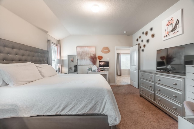 2717 Swift Creek Dr, Fort Worth, TX 76123 - bedroom featuring carpet and lofted ceiling