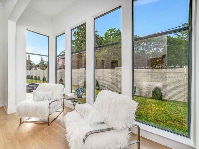 4633 Willow Ln, Dallas, TX 75244 - sunroom with wood finished floors