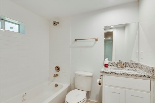 4423 Colonial Ave, Dallas, TX 75215 - full bathroom featuring toilet, vanity, and shower / bath combination