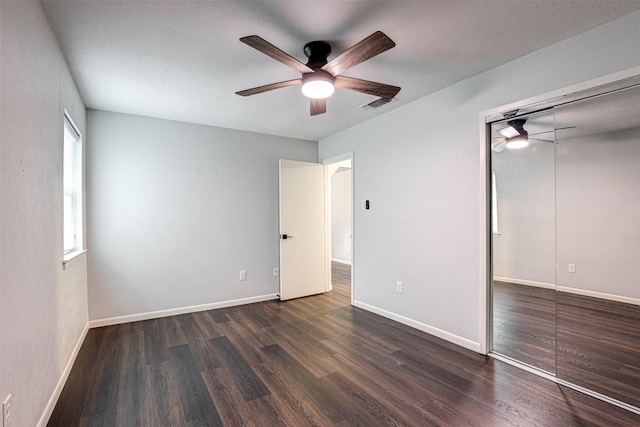 7824 Daniel Dr, North Richland Hills, TX 76182 - unfurnished bedroom featuring wood finished floors, baseboards, and a closet