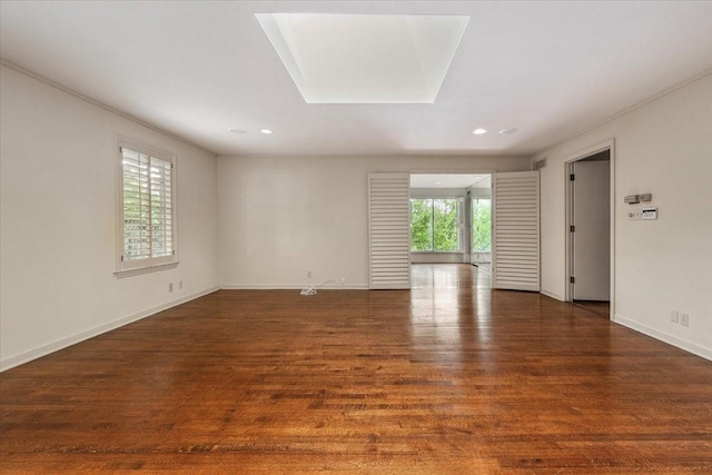 2900 Simondale Dr, Fort Worth, TX 76109 - spare room with wood finished floors, baseboards, recessed lighting, and ornamental molding