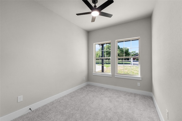4405 Baylor St, Fort Worth, TX 76119 - unfurnished room featuring carpet flooring, ceiling fan, and baseboards