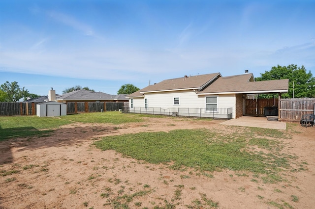 4602 Marlboro Dr, Abilene, TX 79606 - rear view of property featuring a shed, a patio, and an outdoor structure