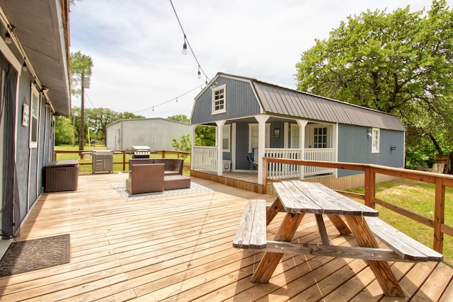 179 Oak St, Nocona, TX 76255 - view of wooden deck
