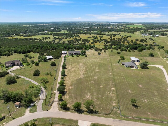 1527 Old Ranch Rd, China Spring, TX 76633 - aerial view of property and surrounding area featuring rural landscape