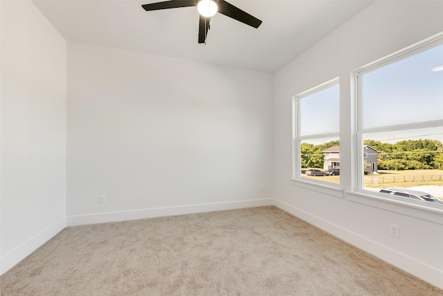 9320 Beckleycrest Ave, Dallas, TX 75232 - carpeted spare room featuring a ceiling fan and baseboards