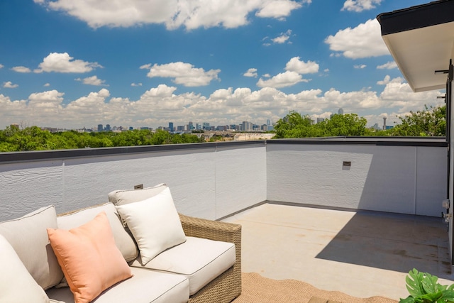 1921 Pollard St, Dallas, TX 75208 - view of patio featuring a balcony and a city view