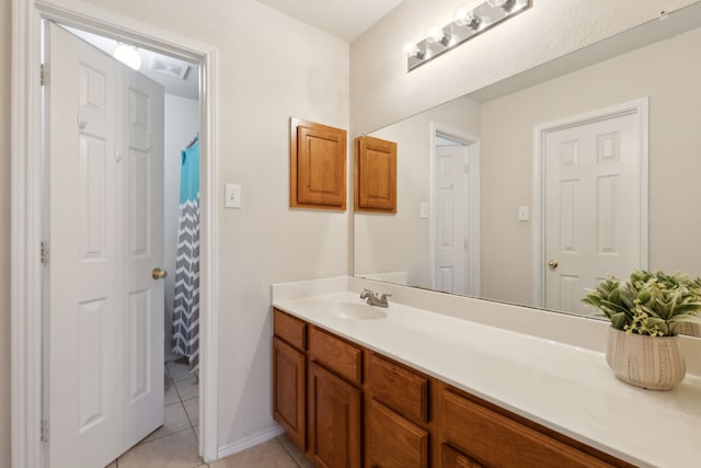 1016 Hidden Creek Ct, Allen, TX 75002 - bathroom featuring tile patterned flooring and vanity