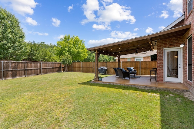 1016 Hidden Creek Ct, Allen, TX 75002 - view of yard with a patio