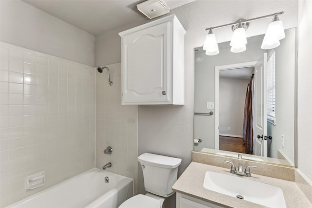 14333 Preston Rd Unit 1103, Dallas, TX 75254 - full bathroom with washtub / shower combination, toilet, and vanity