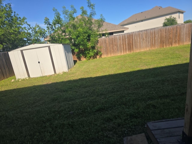 8313 French Quarter Ln, Fort Worth, TX 76123 - view of yard with a storage shed and an outbuilding
