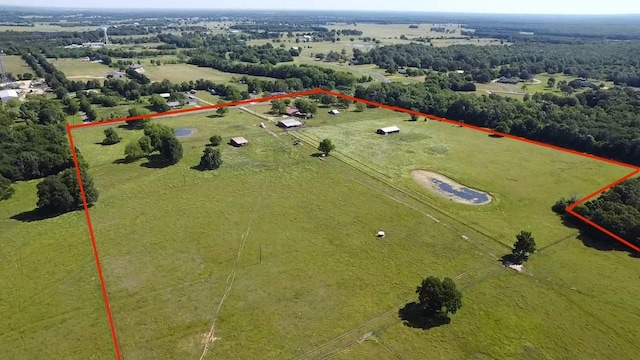 9216 Fm 195, Paris, TX 75462 - overview of rural landscape featuring property boundaries highlighted