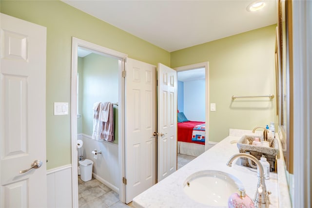 5808 Arbor Valley Dr, Arlington, TX 76016 - full bathroom with double vanity