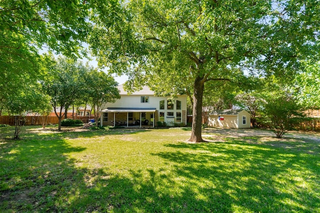 4 Raintree Ct, Mansfield, TX 76063 - view of yard with an outdoor structure