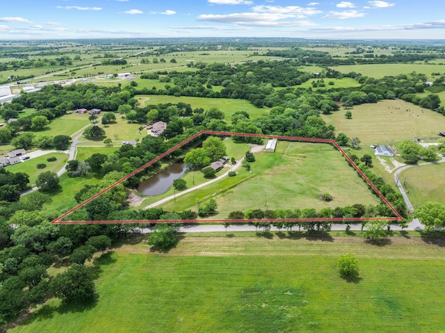 531 Eisenhower Rd, Denison, TX 75020 - aerial view of sparsely populated area with property boundaries highlighted