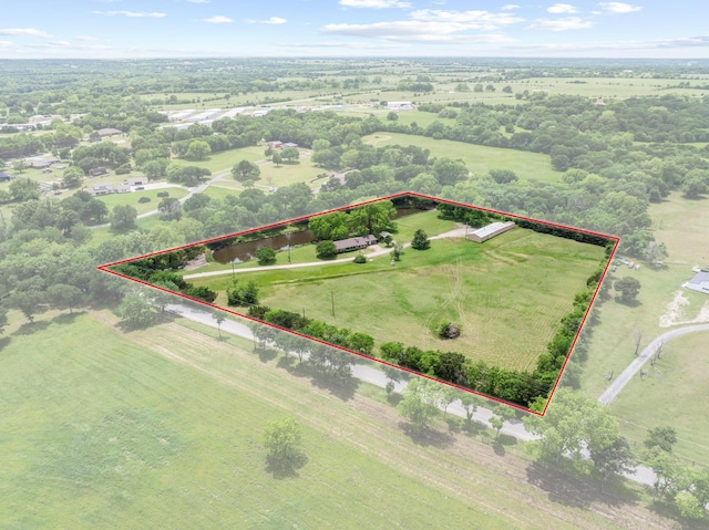 531 Eisenhower Rd, Denison, TX 75020 - view of rural area with property parcel outlined