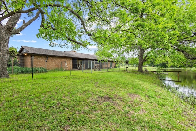 531 Eisenhower Rd, Denison, TX 75020 - view of yard featuring a water view