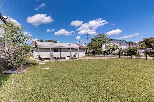 1508 E Dellis St, Kaufman, TX 75142 - view of yard featuring a patio
