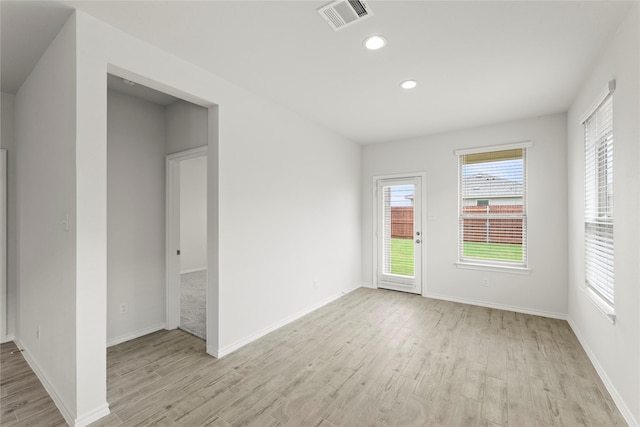 1705 Teton Riv, Blue Ridge, TX 75424 - empty room with light wood-style flooring, recessed lighting, and baseboards