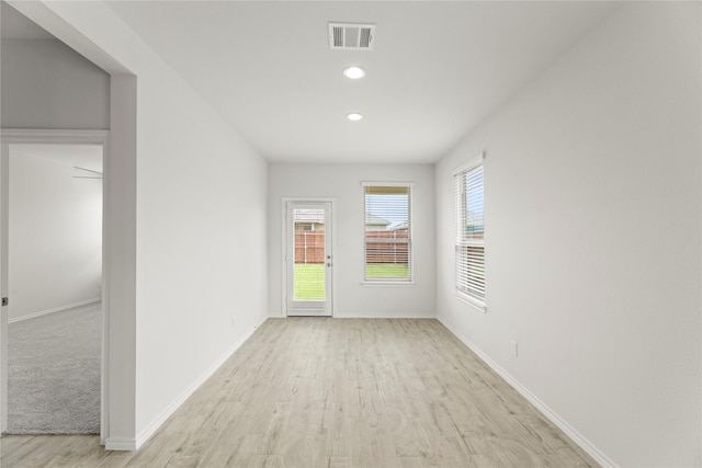 1705 Teton Riv, Blue Ridge, TX 75424 - empty room featuring light wood-type flooring, recessed lighting, and baseboards