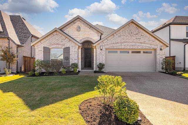2434 Solomons Pl, Wylie, TX 75098 - french provincial home with stone siding, asphalt driveway, and a garage
