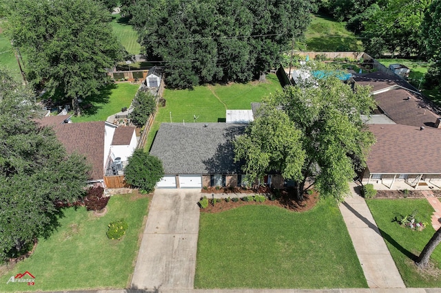 aerial view of property and surrounding area