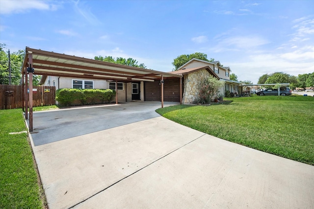 332 Thompson Dr, Saginaw, TX 76179 - view of front of property with concrete driveway and an attached carport